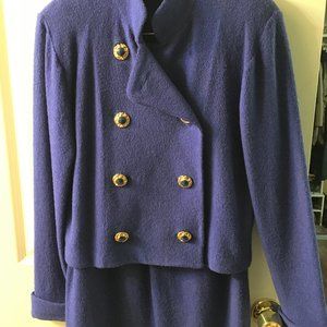 St. John Blue Beautiful Suit Size 8